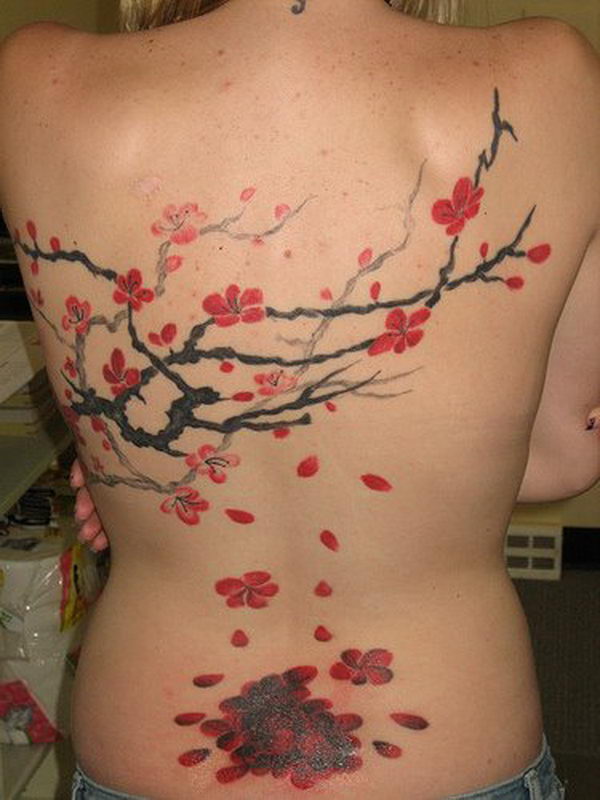 40+ Cute Cherry Blossom Tattoo Design Ideas - Hative