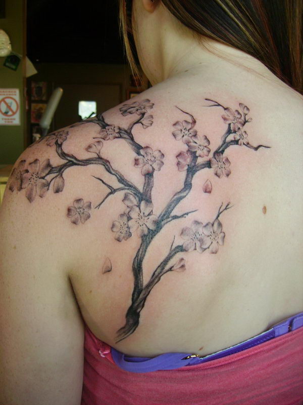 40+ Cute Cherry Blossom Tattoo Design Ideas 2023