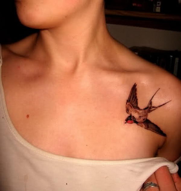 Tattoo tagged with tribal collarbone jeanmichelmanutea black big  animal chest red bird top of shoulder haida shoulder tatuaje  tatuajes  inkedappcom