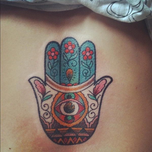 30 Cool Hamsa Tattoo Ideas with Meanings - Hative