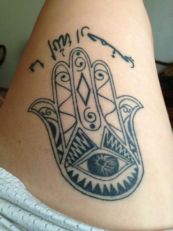 30 Cool Hamsa Tattoo Ideas with Meanings - Hative