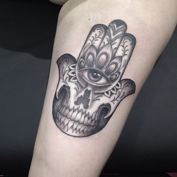 30 Cool Hamsa Tattoo Ideas with Meanings Hative