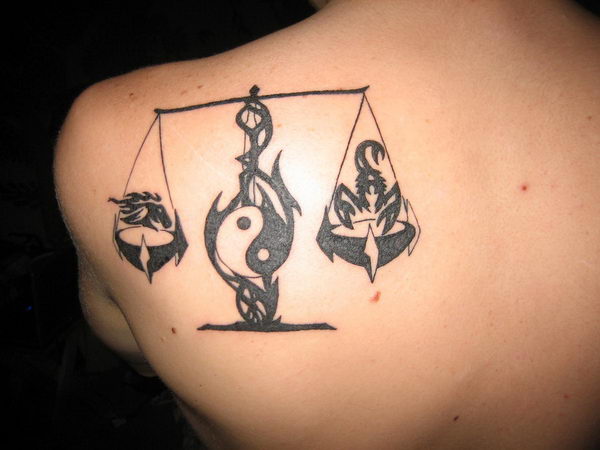 35 Libra Zodiac Sign Tattoo Designs