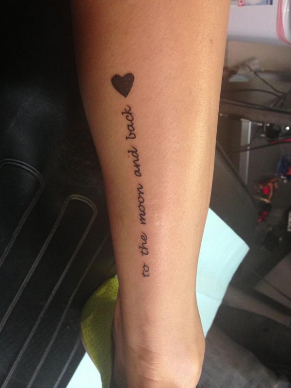 I Love You To The Moon And Back Tattoo Ideas Hative