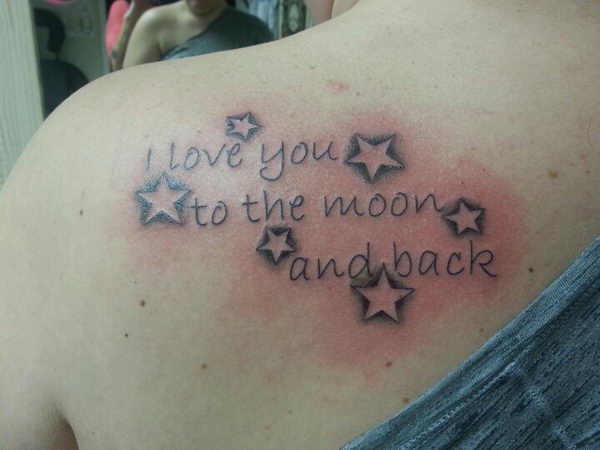 20+ I Love You to The Moon and Back Tattoo Ideas - Hative