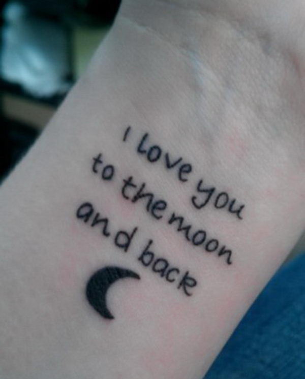 20+ I Love You to The Moon and Back Tattoo Ideas Hative.