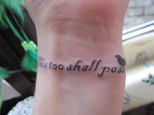 20 This Too Shall Pass Tattoo Ideas - Hative