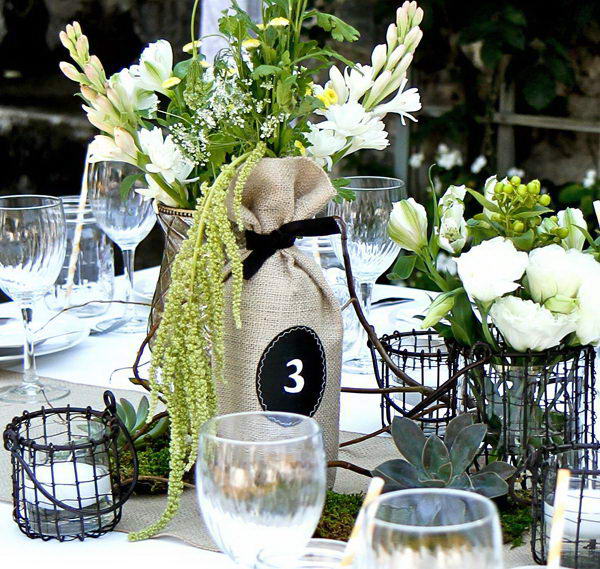 20+ Creative Wine Bottle Centerpieces - Hative