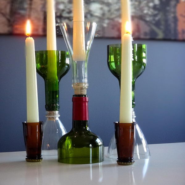 19-diy-bottle-candlestick-holders