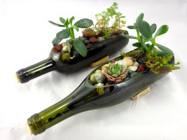 21-diy-wine-bottle-mini-garden