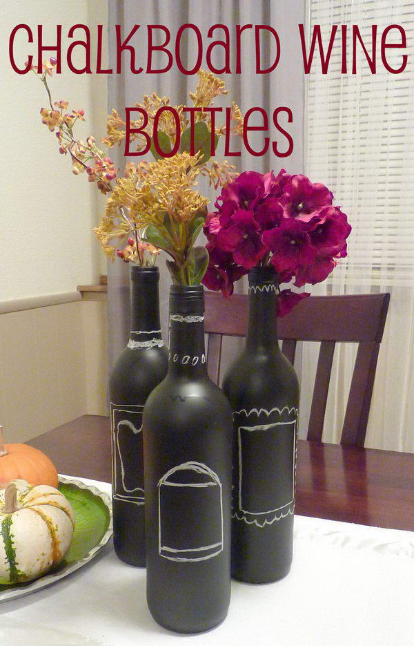 20+ Creative Wine Bottle Centerpieces - Hative