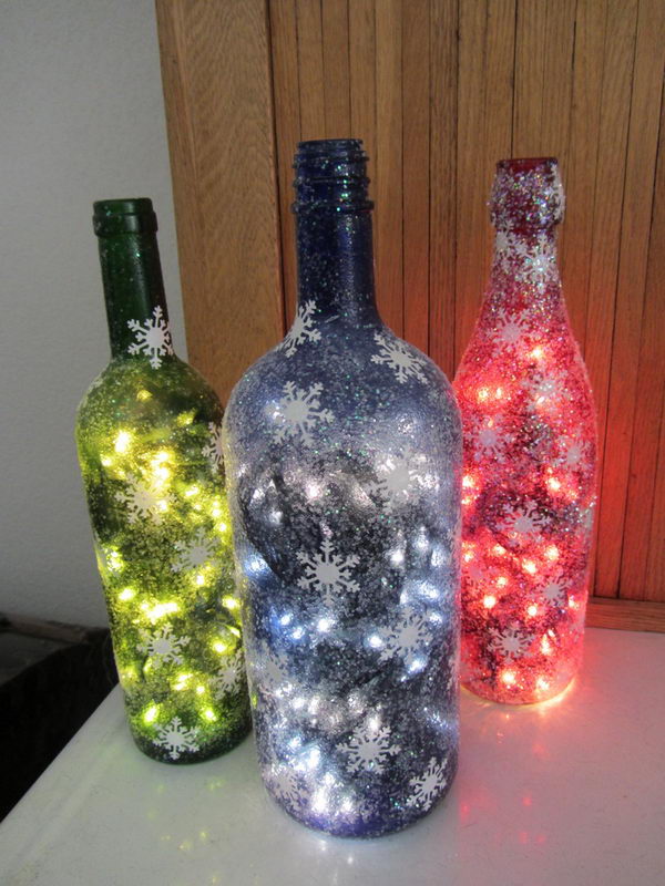 11 Christmas Bottle Decoration Ideas Home Decorating Ideas Easy Youtube