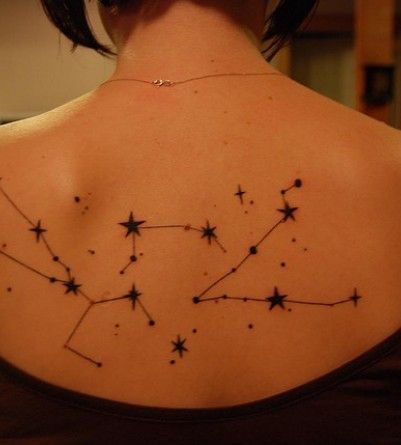 Small Aries Daffodil Constellation Tattoo Design - Astro Tattoos