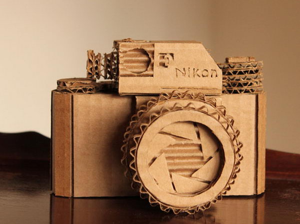 cardboard craft cool homemade camera diy crafts