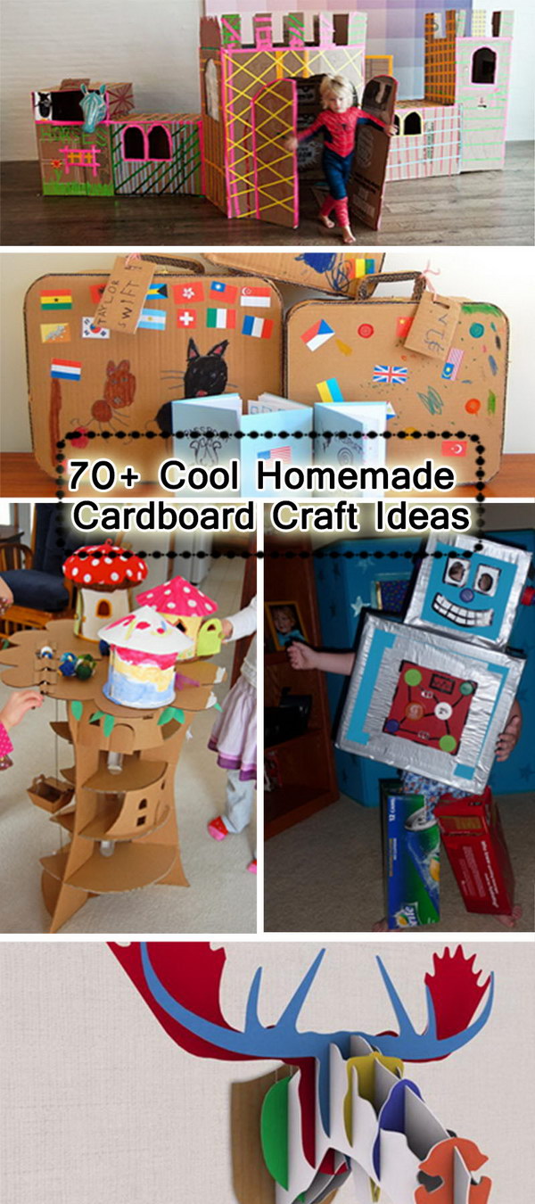 70+ Cool Homemade Cardboard Craft Ideas - Hative