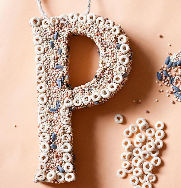 How to decorate cardboard letters 