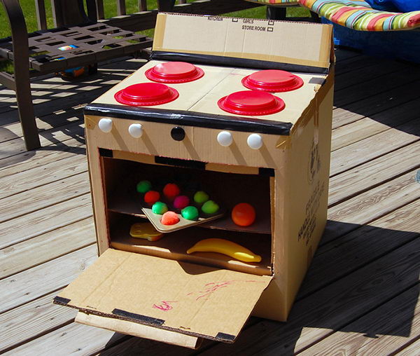30 Creative DIY Cardboard  Playhouse Ideas Hative
