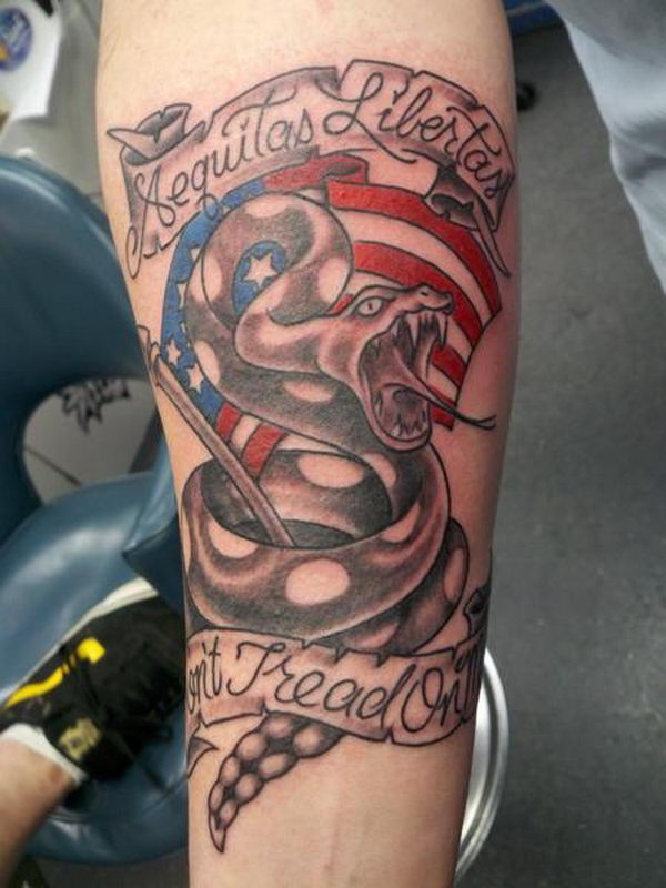 20 Don't Tread on Me Tattoo Designs - Hative