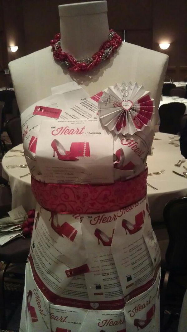 Fashion Dress Fundraising Idea. Cute way to display your fundraising event.