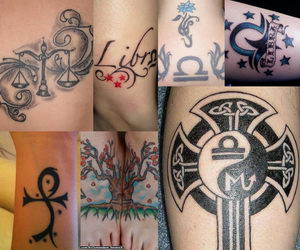 Minimalist Libra symbol and moon tattoo on the wrist