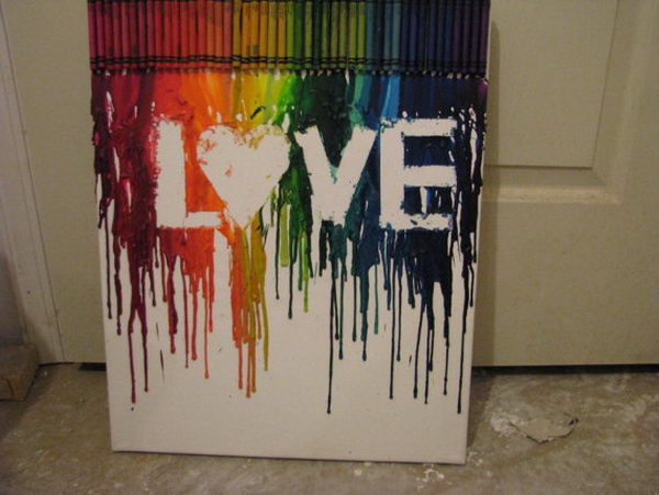 30+ Cool Melted Crayon Art Ideas - Hative