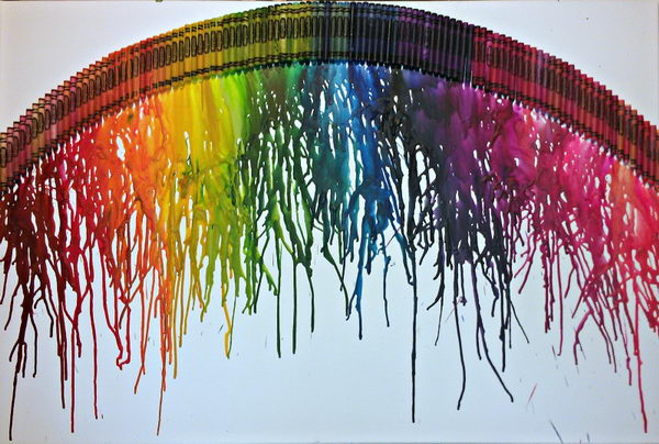 30 Cool Melted Crayon Art Ideas - Hative