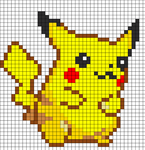 bead pikachu hama Cool Bead Patterns   40 Perler Hative