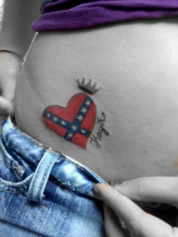 rebel flag browning tattoo