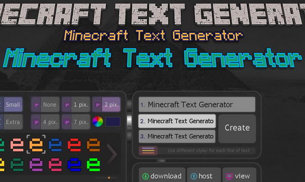 minecraft font generator fancy