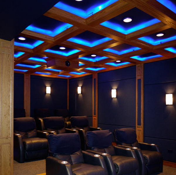  ideia do tecto do Home Theater,