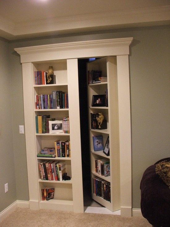 2 secret bookcase door