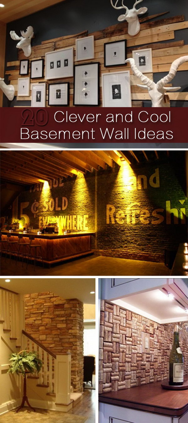 20 Clever and Cool Basement Wall Ideas Hative