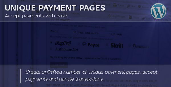 Unique Payment Pages