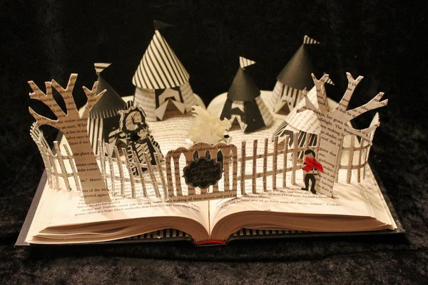 The Night Circus Book Sculpture,