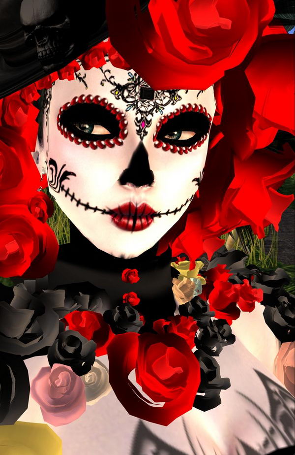 20 Cool D a de los Muertos Sugar Skull Makeup Art Examples - Hative