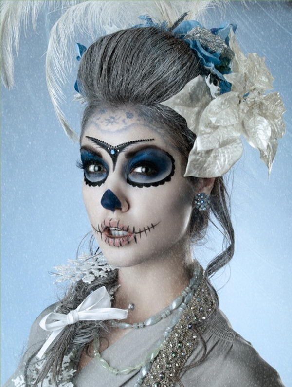 20 Cool Día de los Muertos Sugar Skull Makeup Art Examples - Hative