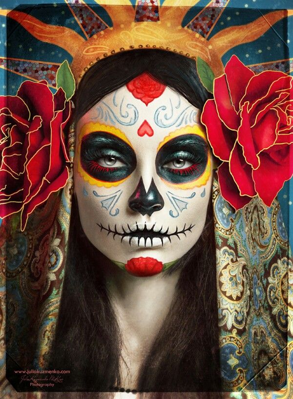 20 Cool DÃ­a de los Muertos Sugar Skull Makeup Art Examples - Hative