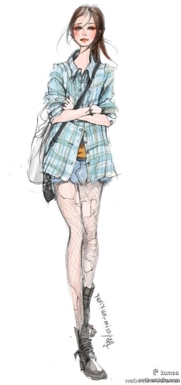 fashion sketches shorts