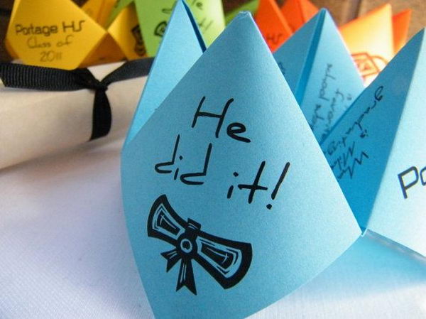 Cootie Catchers Graduation Invitation,