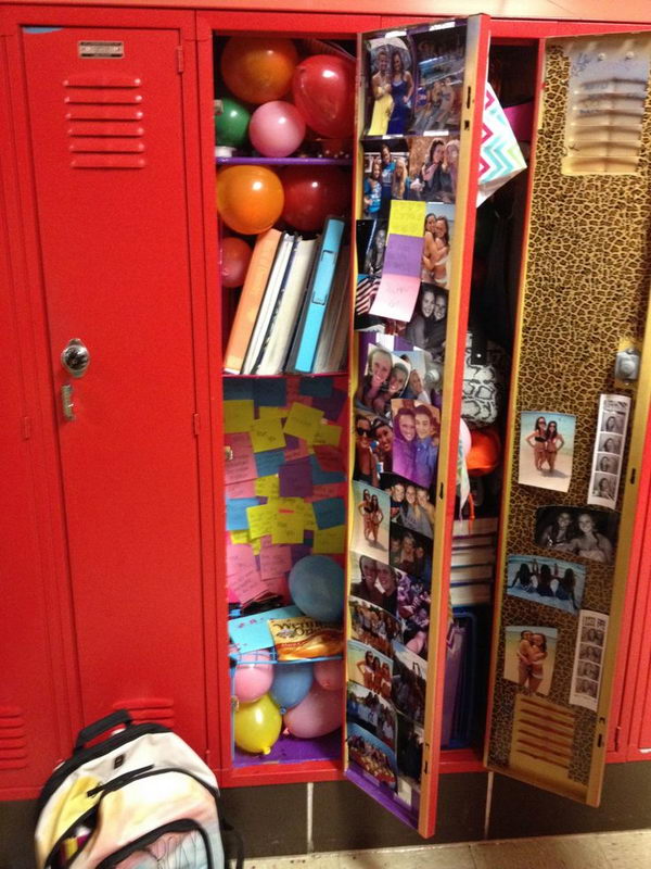 locker birthday decorate friends friend balloons decoration decor its surprise bff decorations put cool presents diy lockers memories gift gifts