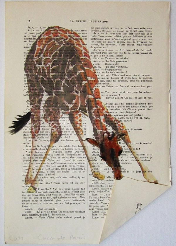 20+ Clever and Cool Old Book Art Examples - Hative