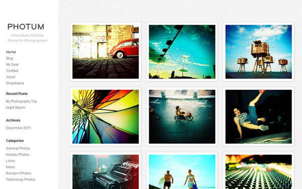 Photum (Free) - Responsive WordPress Theme for Photographers,