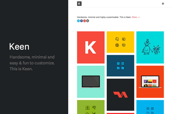 Keen - Clean portfolio Style Theme,