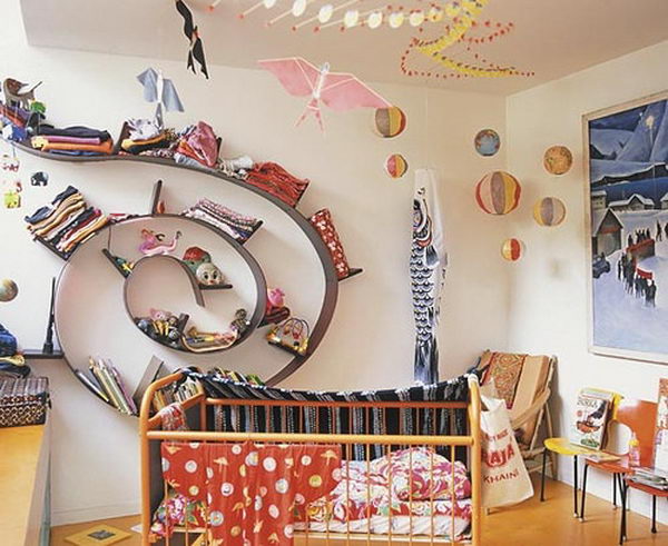 Spiral Shelving Idea,