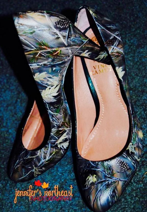 camo heels for wedding