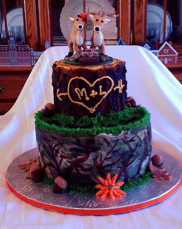 camo wedding cakes mossy oak