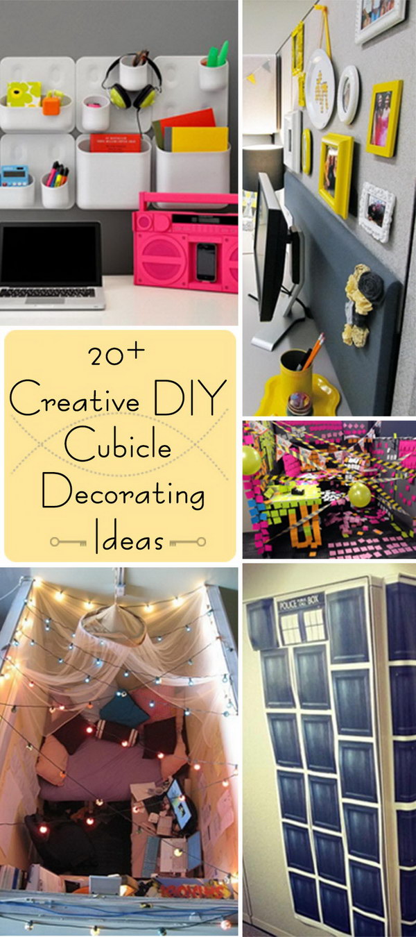 20+ Creative DIY Cubicle Decorating Ideas - Hative