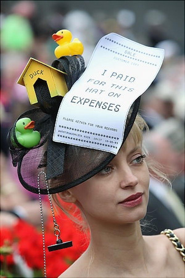 hats ascot royal ladies derby kentucky hat craziest cool funny crazy 2009 strange outrageous ridiculous racing hilarious horse headwear hative