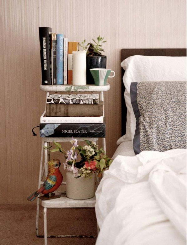 30 Creative Nightstand Ideas for Home Decoration - Hative