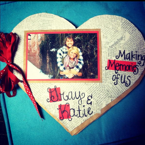 couple #scrapbook #ideas #boyfriends #anniversaries cute idea for